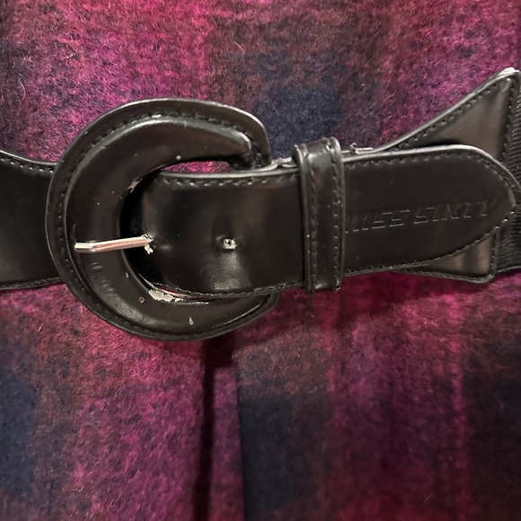 Miss Sixty Cerise Hot Pink Tartan Check Wool Dress - Picture 4 of 7